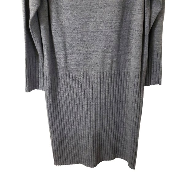 Lou & Grey Knit Ribbed Midi Shift Sweater Dress Sz Large - Picture 3 of 13